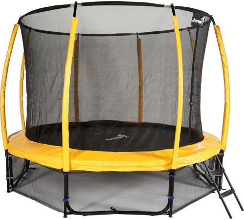 Садовий батут Jumpi Maxy Comfort Plus з внутрішньою сіткою 10 FT 312 см жовтий Садовий батут Jumpi Maxy Comfort Plus з внутрішньою сіткою 10 FT 312 см жовтий