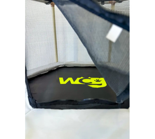 Батут WCG Hexi S з внутрішньою сіткою 122 см чорно-білий Батут WCG Hexi S з внутрішньою сіткою 122 см чорно-білий