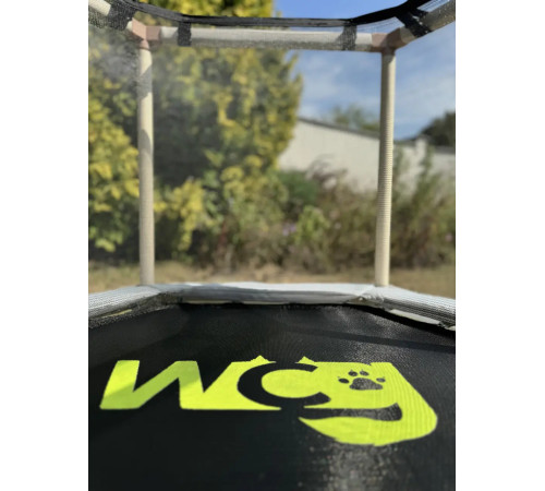Батут WCG Hexi S з внутрішньою сіткою 122 см чорно-білий Батут WCG Hexi S з внутрішньою сіткою 122 см чорно-білий