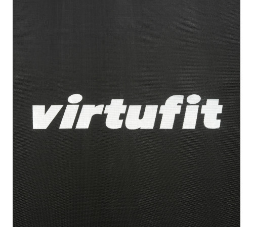 Батут VIRTUFIT PREMIUM звнутрішньою сіткою 251 см чорний