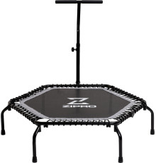 Батут для фітнесу Zipro Fitness з поручнем 4,5 фути 130 см чорний