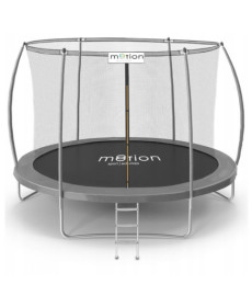 Батут Jumi Motion Sport Line Premium з внутрішньою сіткою 10 футів 305 см сірий