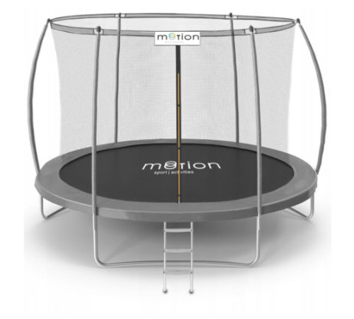 Батут Jumi Motion Sport Line Premium з внутрішньою сіткою 10 футів 305 см сірий