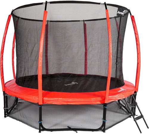Батут Jumpi Maxy Comfort Plus з внутрішньою сіткою 12,5 футів 374 см червоний Батут Jumpi Maxy Comfort Plus з внутрішньою сіткою 12,5 футів 374 см червоний