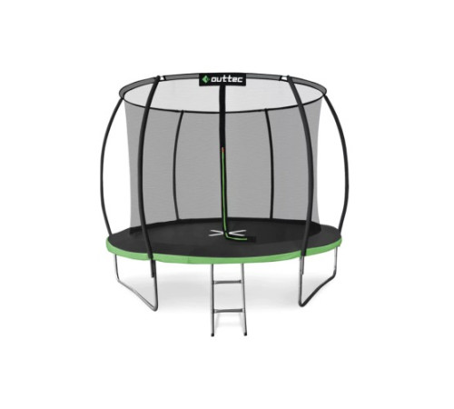 Батут Outtec Premium з внутрішньою сіткою 10 футів 312 см чорно-зелений Батут Outtec Premium з внутрішньою сіткою 10 футів 312 см чорно-зелений