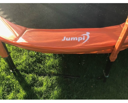 Садовий батут Jumpi Maxy Comfort Plus з внутрішньою сіткою 12,5 FT 374 см помаранчевий