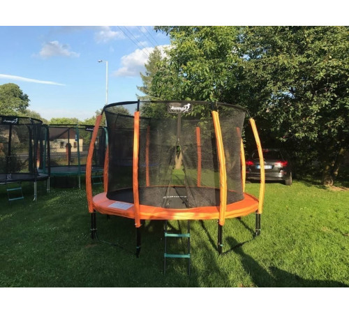Батут Jumpi Maxy Comfort Plus з внутрішньою сіткою 12,5 футів 374 см помаранчевий Батут Jumpi Maxy Comfort Plus з внутрішньою сіткою 12,5 футів 374 см помаранчевий