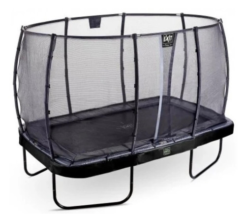 Батут EXIT Elegant Premium з зовнішньою сіткою 244 х 427 см чорний