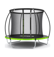Батут Zipro Jump Pro Premium з внутрішньою сіткою 8 футів 252 см чорно-зелений