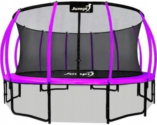 Садовий батут Jumpi Maxy Comfort Plus з внутрішньою сіткою 14,5 FT 435 см фіолетовий