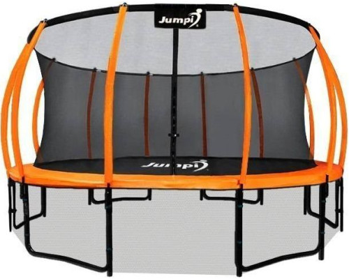 Садовий батут Jumpi Maxy Comfort Plus з внутрішньою сіткою 14,5 FT 435 см помаранчевий