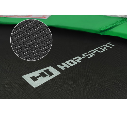 Батут Hop-Sport з зовнішньою сіткою 10 футів 305 см чорно-зелений Батут Hop-Sport з зовнішньою сіткою 10 футів 305 см чорно-зелений