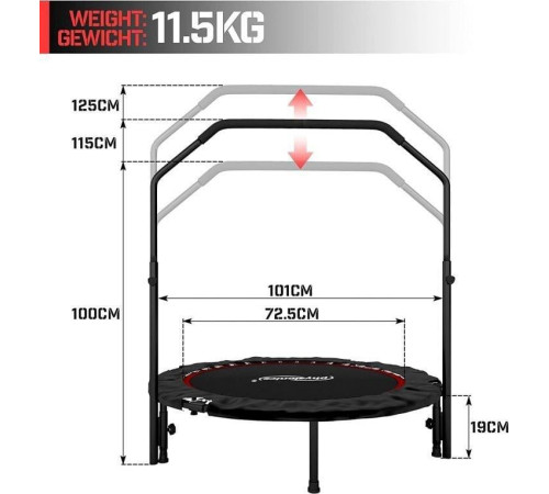 Батут Physionics JG869323.5 FT101 см Батут Physionics JG869323.5 FT101 см