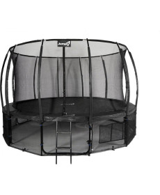 Батут Jumpi Maxy Comfort Plus з внутрішньою сіткою 16 футів 487 см чорний