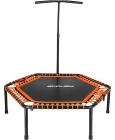 Батут для фітнесу Spokey Jumper Mini 4 фути 120 см чорно-помаранчевий
