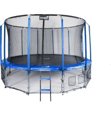 Батут Jumpi Maxy Comfort з внутрішньою сіткою 487 см синій