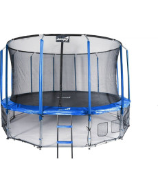 Батут Jumpi Maxy Comfort з внутрішньою сіткою 487 см синій