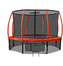 Батут Lean Sport 10655 з внутрішньою сіткою 8 футів 244 см чорно-помаранчевий