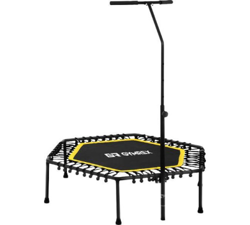 Батут для фітнесу Gymrex GR-HT110R з поручнем 4 фути 124 см чорно-жовтий Батут для фітнесу Gymrex GR-HT110R з поручнем 4 фути 124 см чорно-жовтий