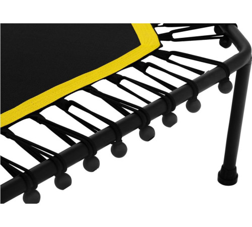 Батут для фітнесу Gymrex GR-HT110R з поручнем 4 фути 124 см чорно-жовтий Батут для фітнесу Gymrex GR-HT110R з поручнем 4 фути 124 см чорно-жовтий