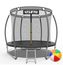 Батут Atleto 42400470  з внутрішньою сіткою 312 см чорний