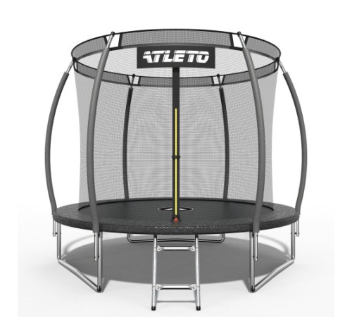 Батут Atleto 42400470 з внутрішньою сіткою 312 см чорний Батут Atleto 42400470 з внутрішньою сіткою 312 см чорний