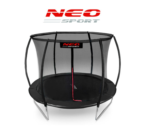 Батут Neo-Sport з внутрішньою сіткою 8 футів 252 см чорний Батут Neo-Sport з внутрішньою сіткою 8 футів 252 см чорний