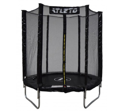 Батут Atleto 42400450 з зовнішньою сіткою 183 см чорний Батут Atleto 42400450 з зовнішньою сіткою 183 см чорний