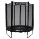 Батут Atleto 42400450 з зовнішньою сіткою 183 см чорний