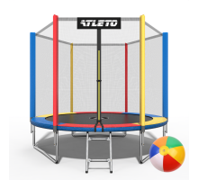 Батут Atleto 21000135 з зовнішньою сіткою 183 см 
