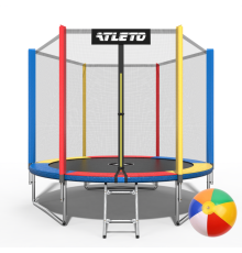 Батут Atleto 21000135 з зовнішньою сіткою 183 см 