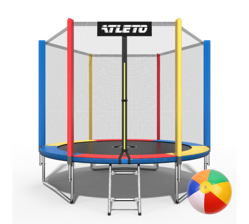 Батут Atleto 21000135 з зовнішньою сіткою 183 см Батут Atleto 21000135 з зовнішньою сіткою 183 см