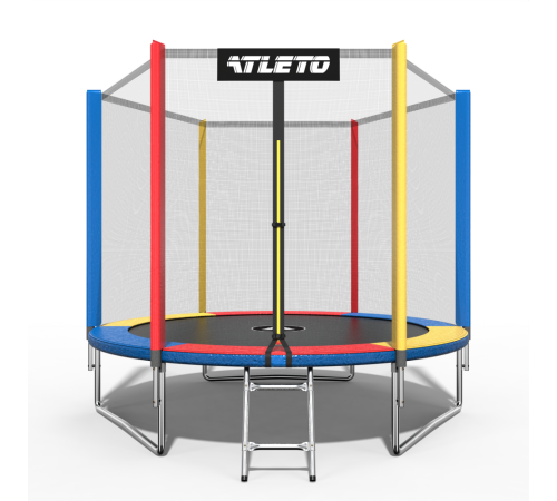 Батут Atleto 21000135 з зовнішньою сіткою 183 см Батут Atleto 21000135 з зовнішньою сіткою 183 см