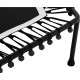 Батут для фітнесу Gymrex fitness GR-HT110B з поручнем 4 фути 124 см чорний
