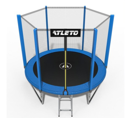 Батут Atleto 42400442 з зовнішньою сіткою 252 см синій Батут Atleto 42400442 з зовнішньою сіткою 252 см синій