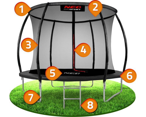 Садовий батут Neo-Sport NS-10C231 з внутрішньою сіткою 10 FT 312 см