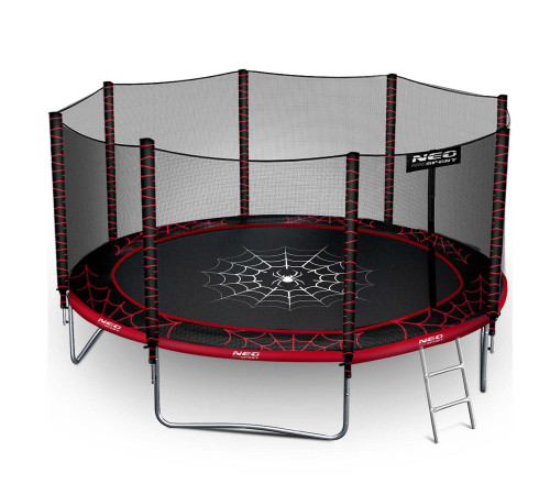 Trampolina ogrodowa 12ft/374cm z siatką zewnętrzną i drabinką Neo-Sport Trampolina ogrodowa 12ft/374cm z siatką zewnętrzną i drabinką Neo-Sport