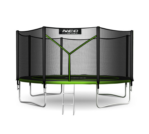 Trampolina ogrodowa 12ft/374cm z siatką zewnętrzną i drabinką Neo-Sport Trampolina ogrodowa 12ft/374cm z siatką zewnętrzną i drabinką Neo-Sport