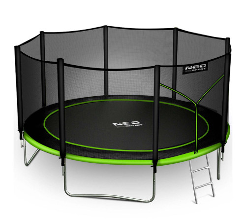 Trampolina ogrodowa 12ft/374cm z siatką zewnętrzną i drabinką Neo-Sport Trampolina ogrodowa 12ft/374cm z siatką zewnętrzną i drabinką Neo-Sport