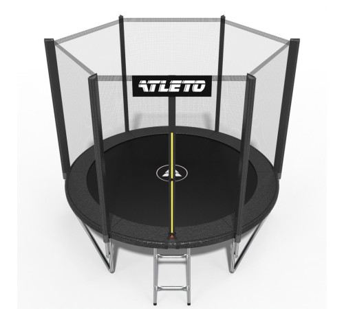 Батут Atleto 42400472 з зовнішньою сіткою 312 см чорний Батут Atleto 42400472 з зовнішньою сіткою 312 см чорний