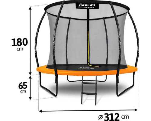 Садовий батут Neo-Sport NS-10C201 з внутрішньою сіткою 10 FT 312 см
