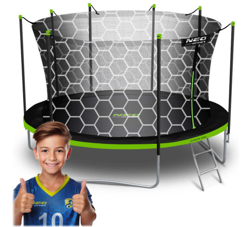 Trampolina ogrodowa 14ft/435cm z siatką wewnętrzną i drabinką Neo-Sport Trampolina ogrodowa 14ft/435cm z siatką wewnętrzną i drabinką Neo-Sport