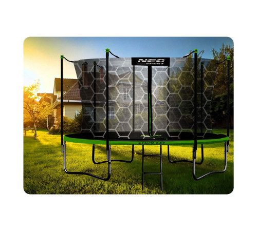 Trampolina ogrodowa 14ft/435cm z siatką wewnętrzną i drabinką Neo-Sport Trampolina ogrodowa 14ft/435cm z siatką wewnętrzną i drabinką Neo-Sport