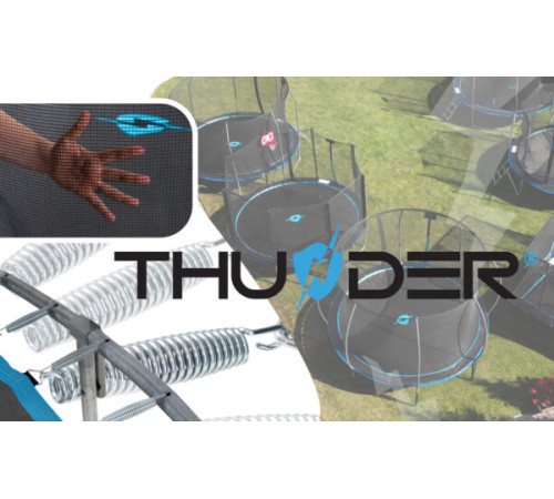 Батут THUNDER OUTSIDE PRO 12FT блакитний