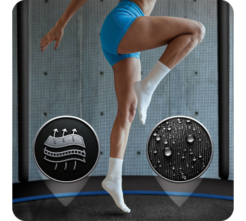 Trampolina ogrodowa 6ft/183cm z siatką zewnętrzną i drabinką Neo-Sport Trampolina ogrodowa 6ft/183cm z siatką zewnętrzną i drabinką Neo-Sport