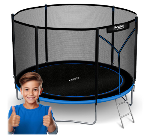 Trampolina ogrodowa 6ft/183cm z siatką zewnętrzną i drabinką Neo-Sport Trampolina ogrodowa 6ft/183cm z siatką zewnętrzną i drabinką Neo-Sport