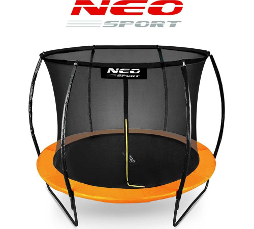 Батут Neo-Sport з внутрішньою сіткою 8,5 футів 252 см чорно-помаранчевий Батут Neo-Sport з внутрішньою сіткою 8,5 футів 252 см чорно-помаранчевий