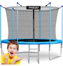 Trampolina ogrodowa 8ft/252cm siatka wewnętrzna i drabinką