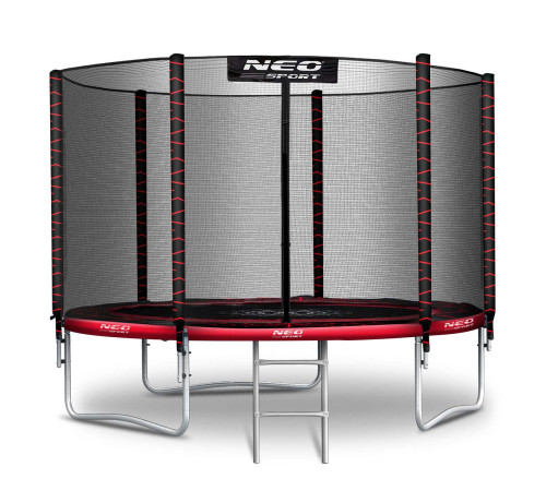 Trampolina ogrodowa 8ft/252cm z siatką zewnętrzną i drabinką Neo-Sport Trampolina ogrodowa 8ft/252cm z siatką zewnętrzną i drabinką Neo-Sport
