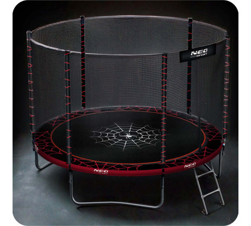 Trampolina ogrodowa 8ft/252cm z siatką zewnętrzną i drabinką Neo-Sport Trampolina ogrodowa 8ft/252cm z siatką zewnętrzną i drabinką Neo-Sport